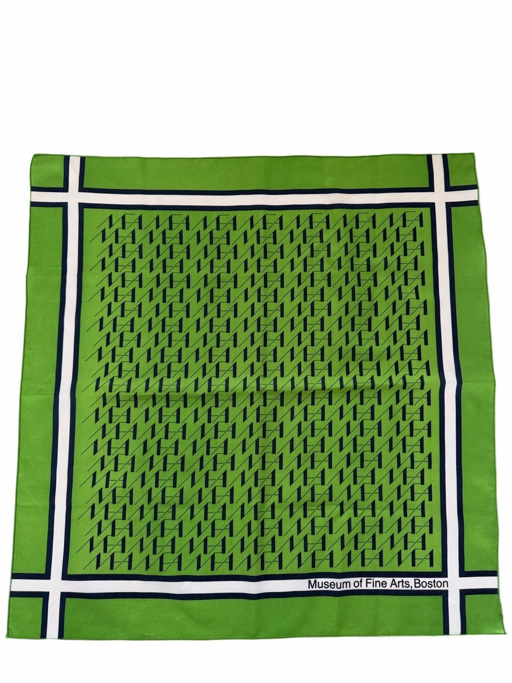 Museum of Fine Arts, Boston Scarf Breen Blue Geometric All-over Print 21" x 21"